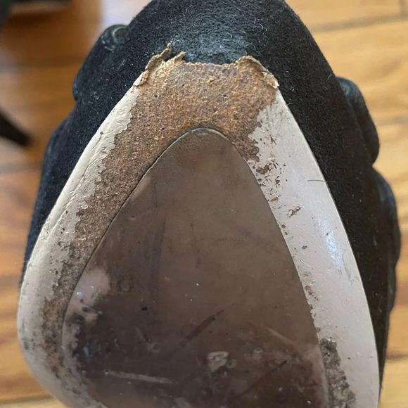 Miu Miu  Black Suede Platform Crisscross Sandal Heels, size 36 - Picture 12 of 12